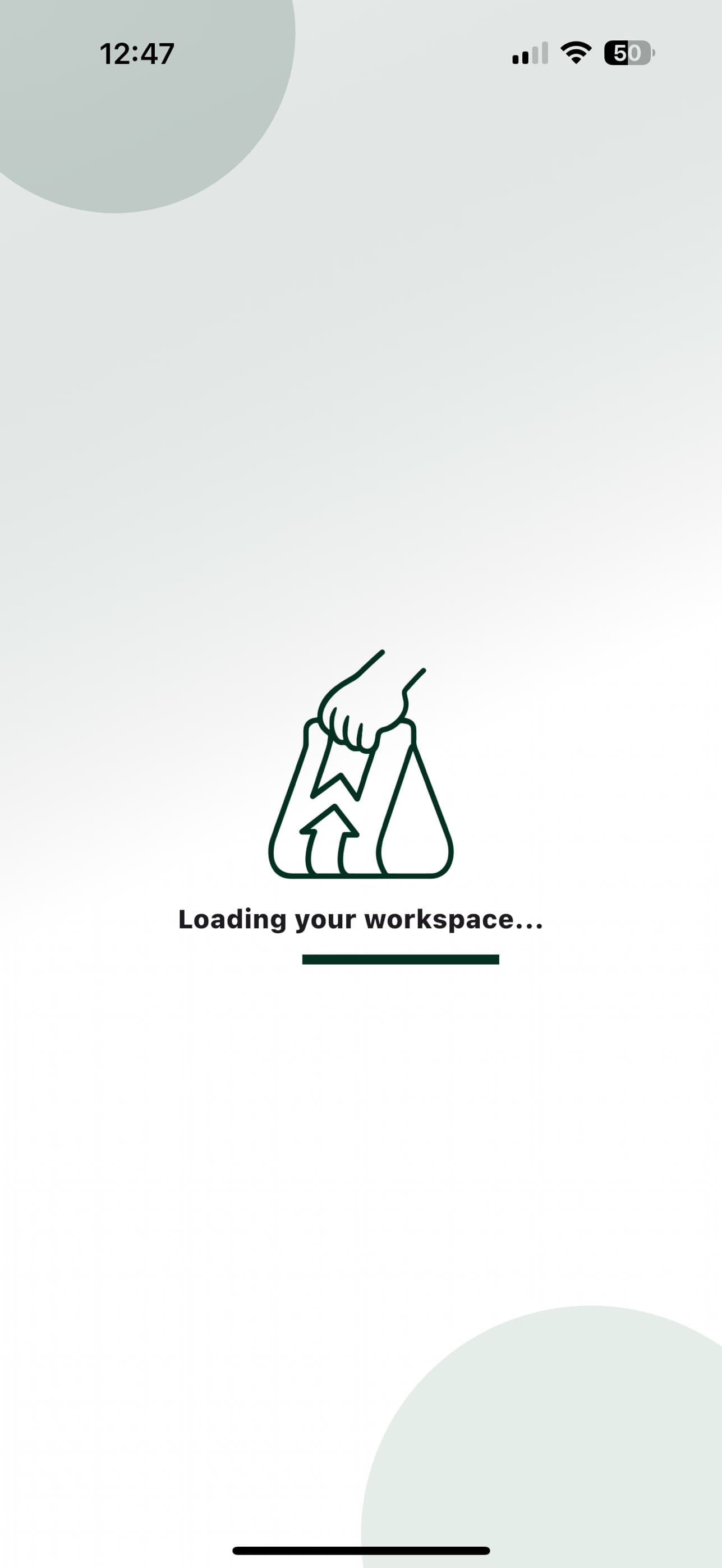 Nextgrab vendor app: loading the workspace
