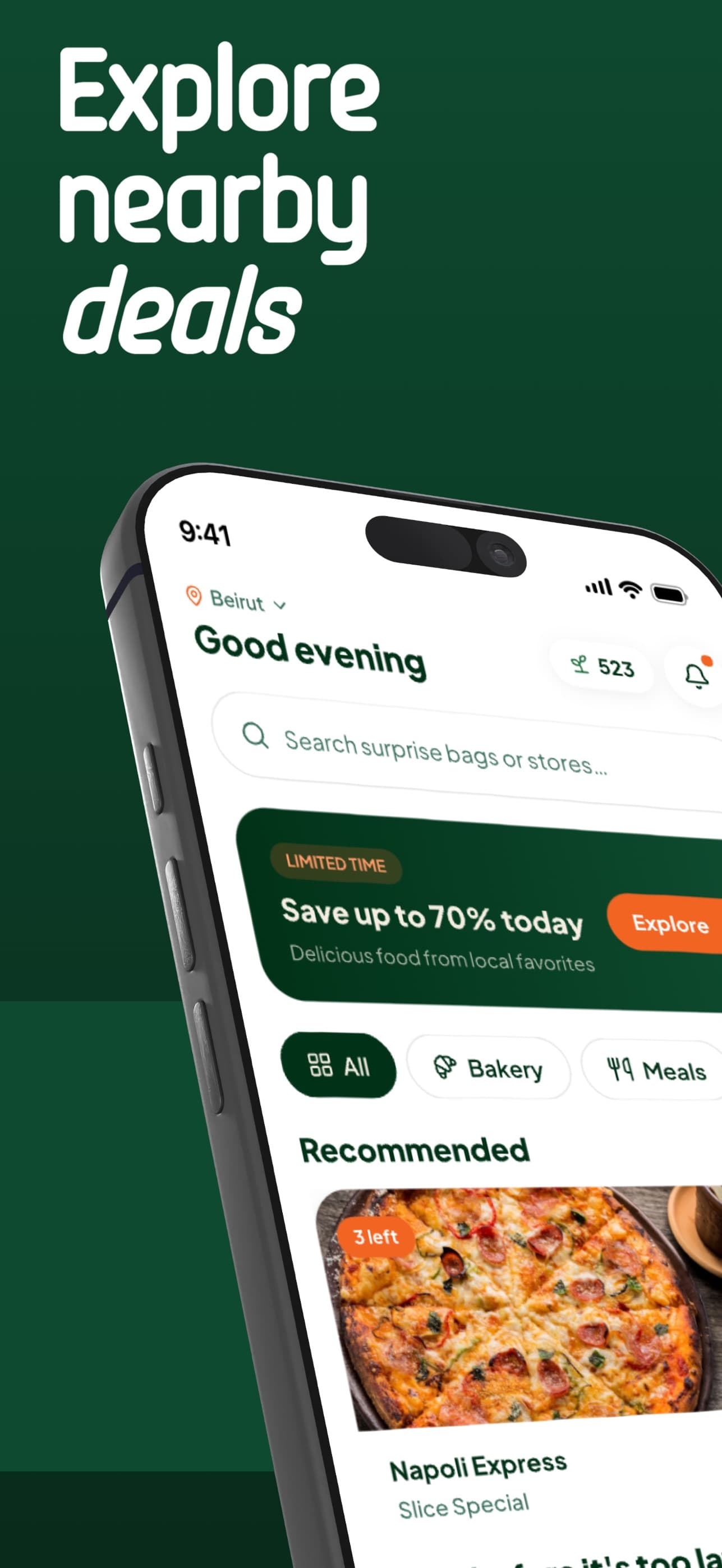Nextgrab customer app: explore nearby deals